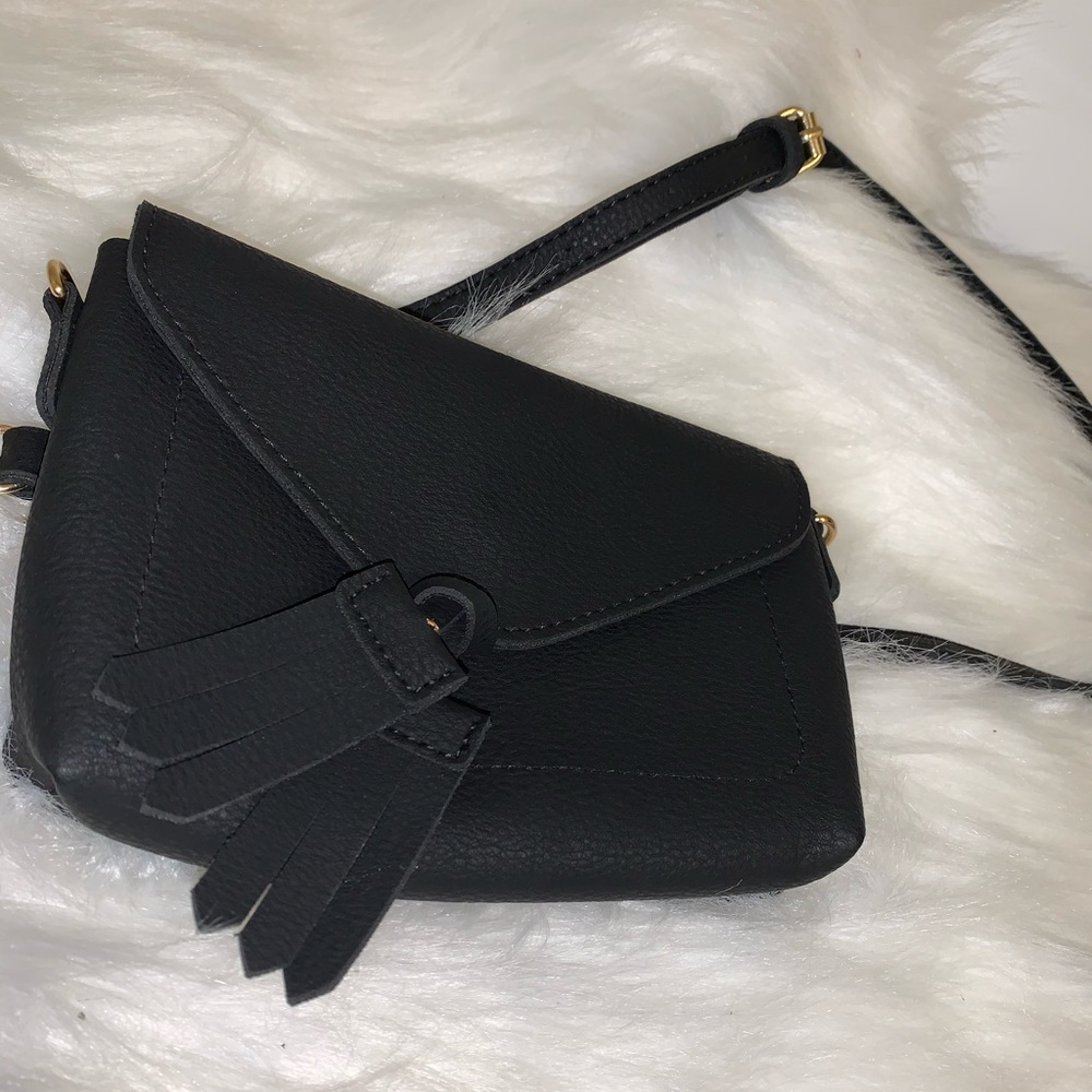 CUTE LEATHER FRINGE FANNY PACK / MINI PURSE